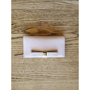 Kate Spade Baby Pink Bow Wallet GUC Barbiecore, Coquette